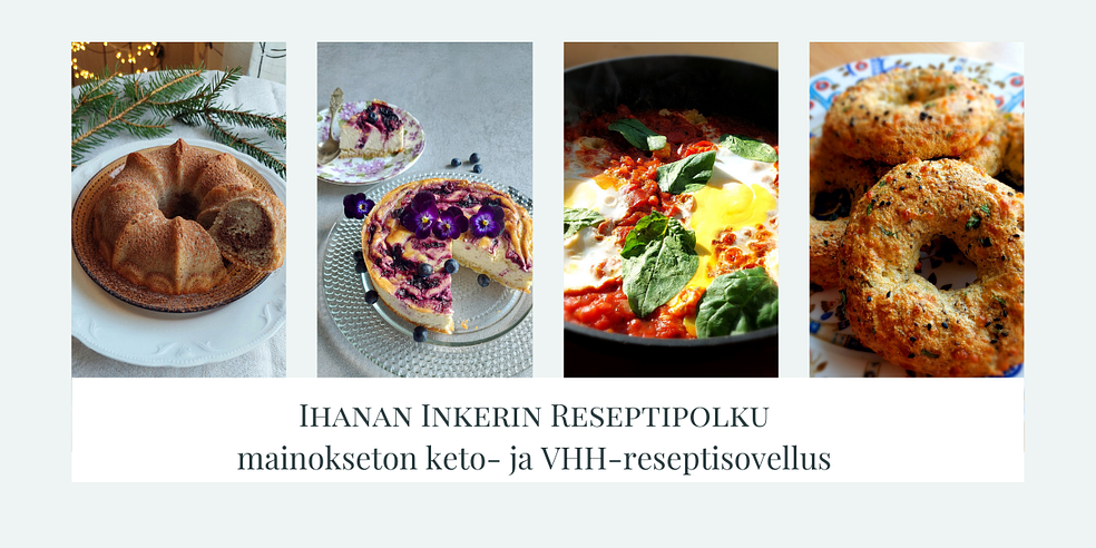 Ihanan Inkerin Reseptipolku sovellus.  by LifeCoach Ihana Inkeri