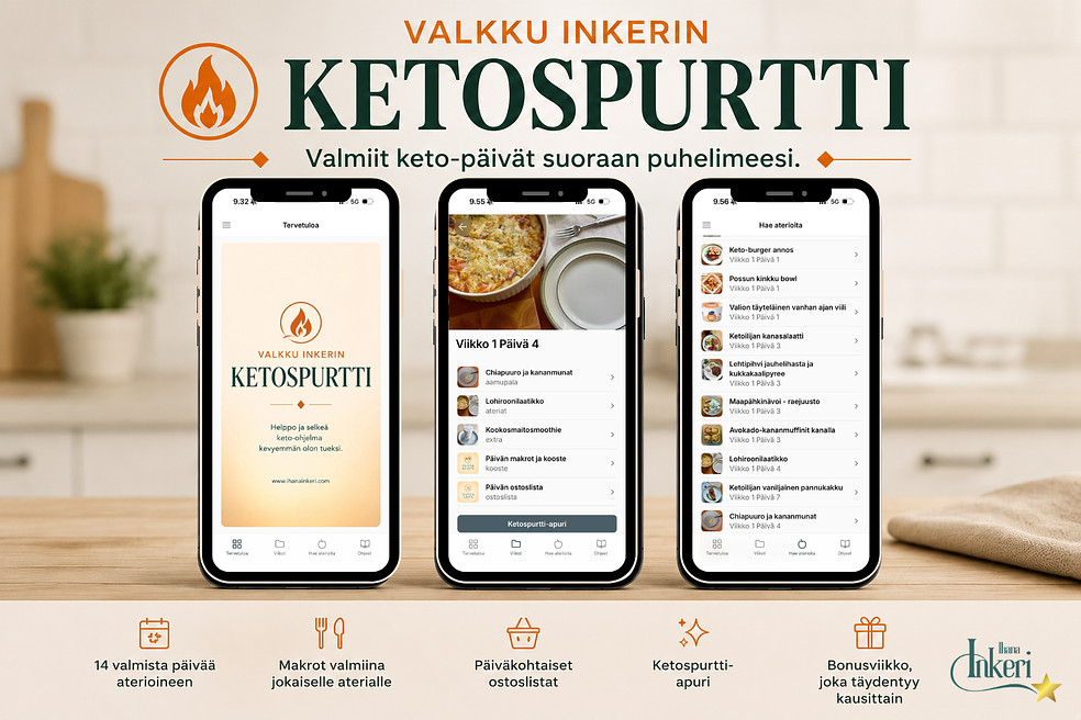 Valkku Inkerin Ketospurtti by LifeCoach Ihana Inkeri