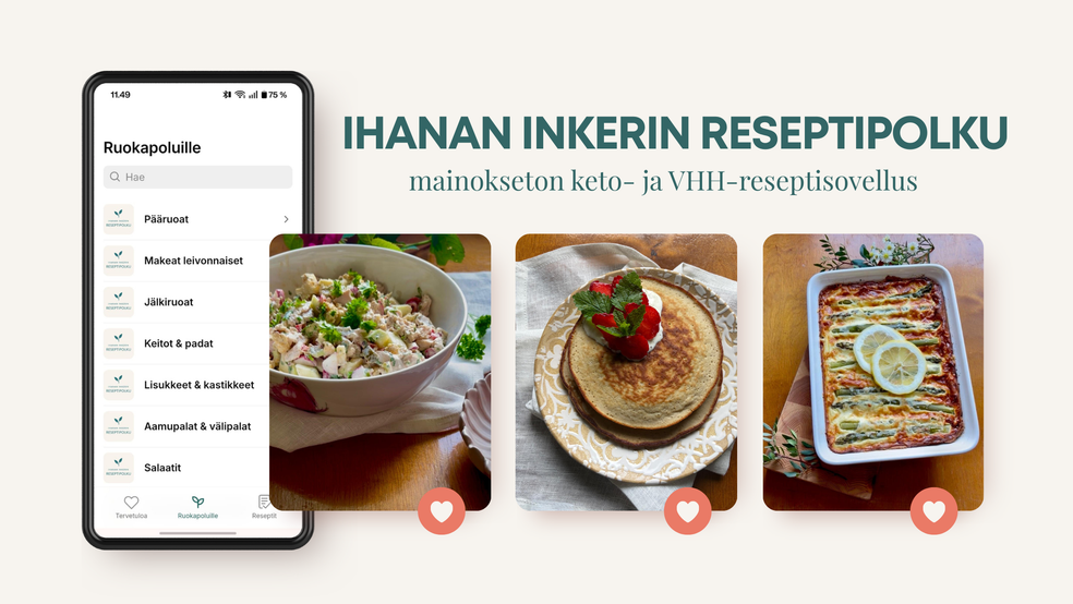Ihanan Inkerin Reseptipolku by LifeCoach Ihana Inkeri