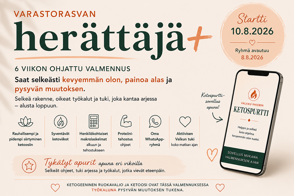 Varastorasvan herättäjä+ 6 viikon valmennus. by LifeCoach Ihana Inkeri